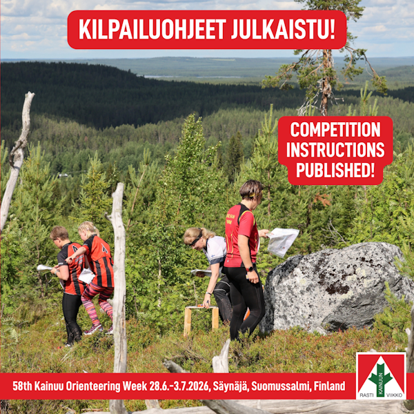 Kainuun-Rastiviikko-2026-suunnistusviikko-Kainuu-Orienteering-Week-Säynäjä-Suomussalmi-Finland-Kilpailuohjeet-julkaistu-Competition-Instructions-Released-1-600-px.png